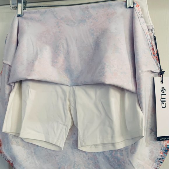 Lija Womens Tennis/Golf Skirt/Skort Medium Orange/Blue/White NWT - Picture 5 of 5